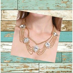 Gold Multilayer Statement Necklace